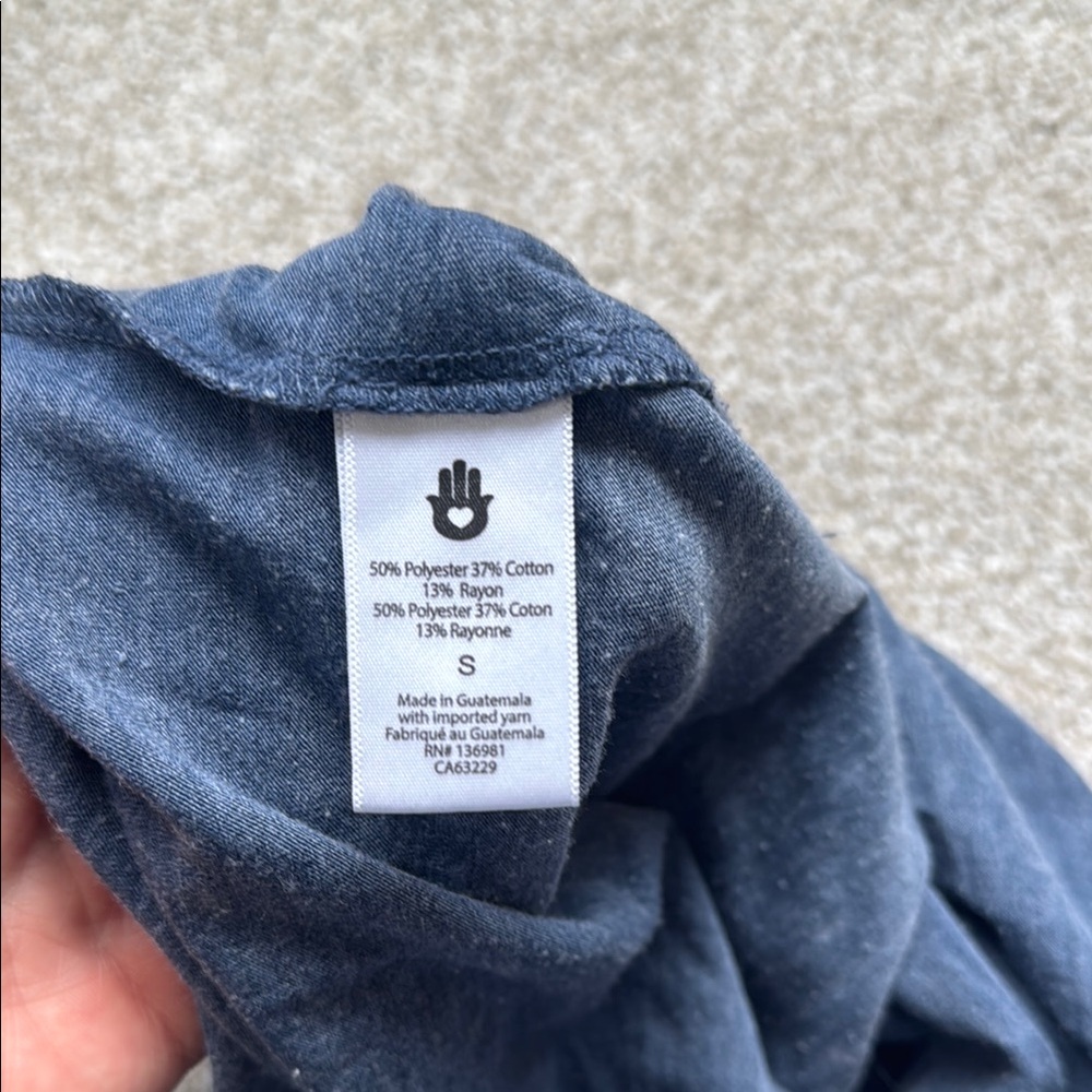 Spiritual Gangster blue Tank Top with Bold White Text - Picture 5 of 5